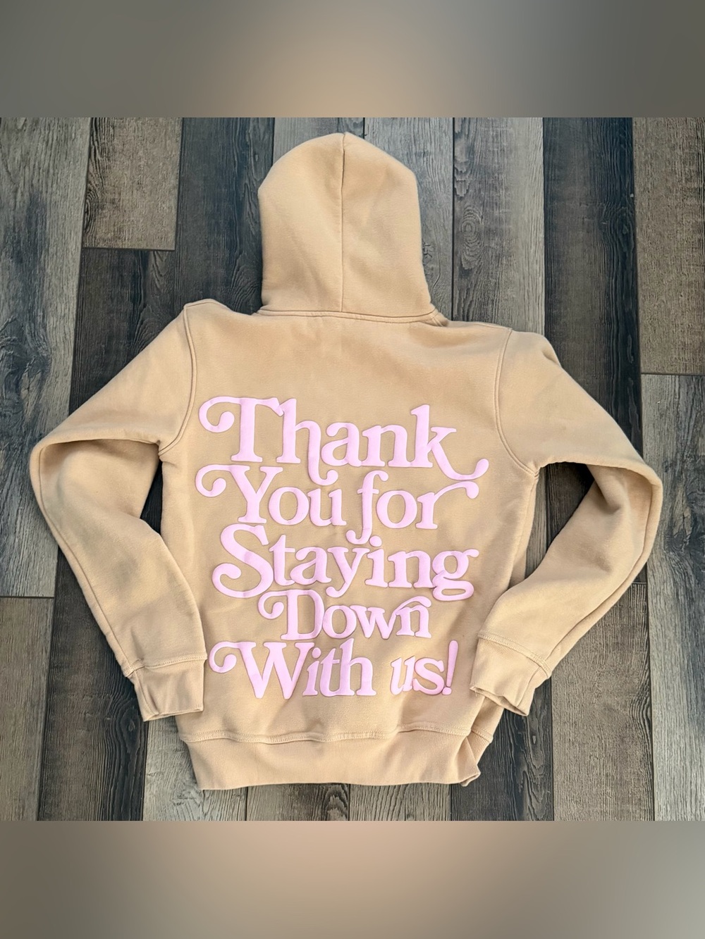 Humble Religion "Thank You for Staying Down With Us" hoodie in size S.